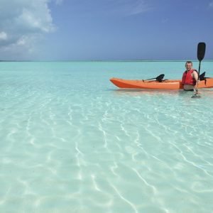 Kayaking Sweetings Cay Eco Tour